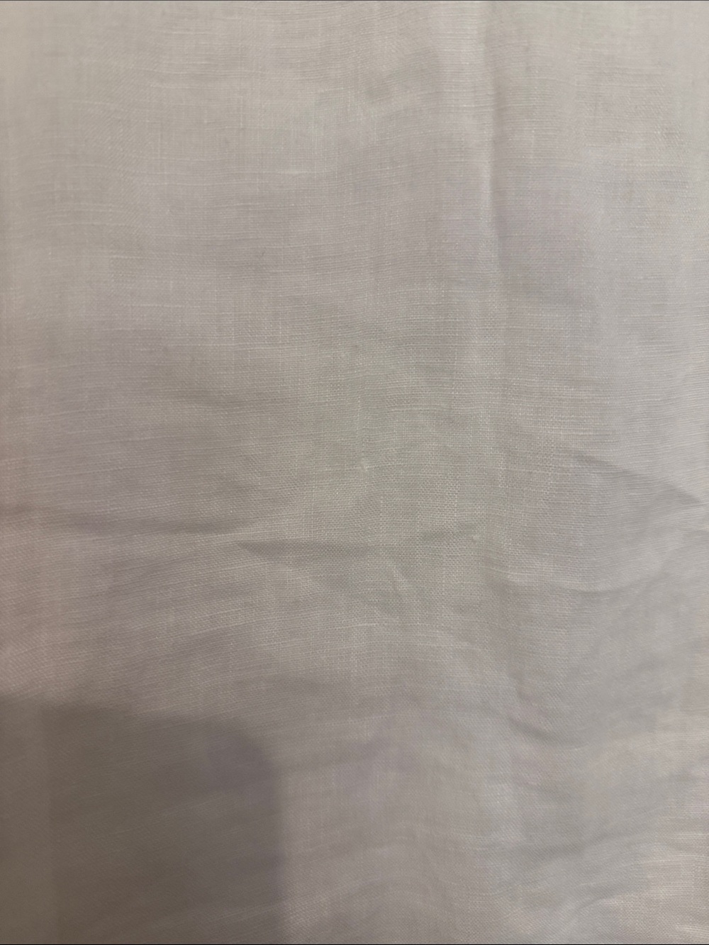 Boden White Linen V-Neck Ruffle-Trim Blouse - Picture 3 of 4